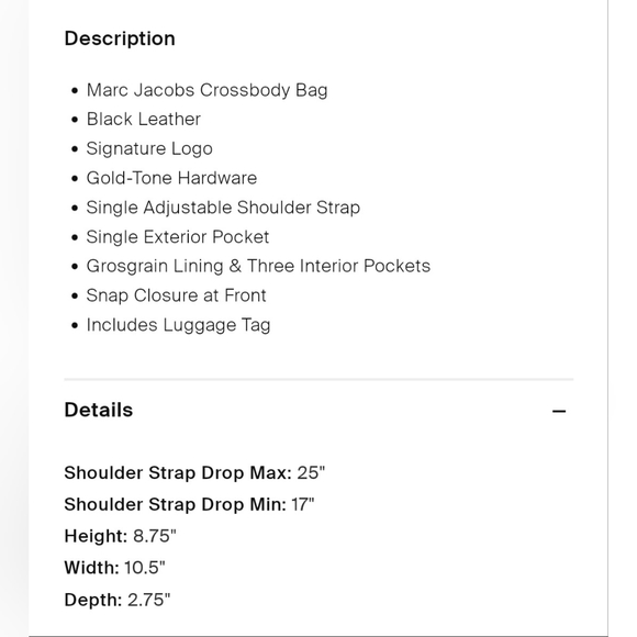 Marc Jacobs Black Leather Crossbody with Neon Orange Piping – Statement Bag - Picture 11 of 12